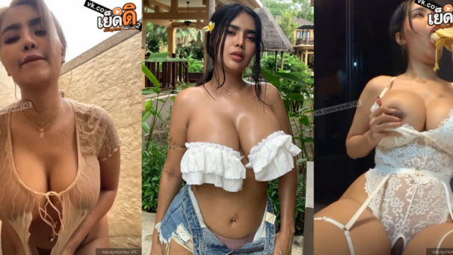 คลิปหลุด noey_yanisa สาวสวยนมโตน่าเย็ดยืนยั่วควยเสียวอ้อนควยสุดนั่งโกนขนโชว์หีหน้าเงี่ยนๆบีบนมโชว์นมใหญ่โครตเด็ด